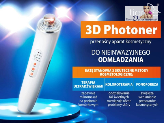3D Photoner: przenośny aparat kosmetyczny do nieinwazyjnego odmładzania