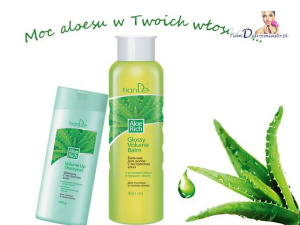 Zestaw Aloesowy do włosów szampon+balsam